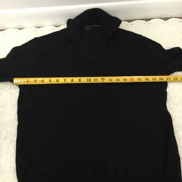 BANANA REPUBLIC 100% Merino Wool Lightweight Pullover 1/4 Zip Sweater M - Picture 7 of 8